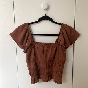 A&F Flutter Sleeve Top